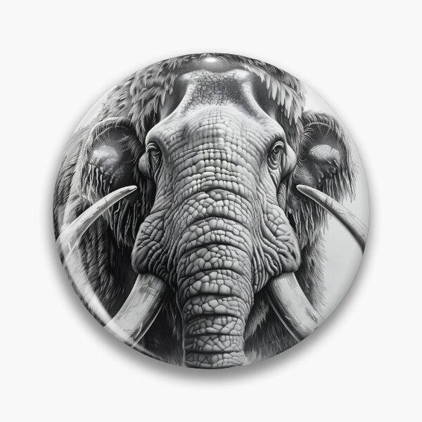 Item preview, Mammoth pencil drawing designed and sold by Pencil-Art.