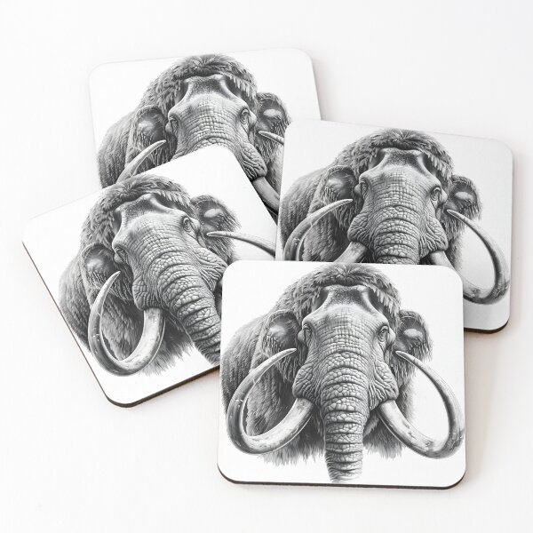 Item preview, Mammoth pencil drawing designed and sold by Pencil-Art.