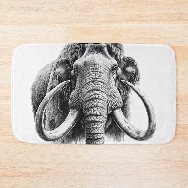 Item preview, Mammoth pencil drawing designed and sold by Pencil-Art.