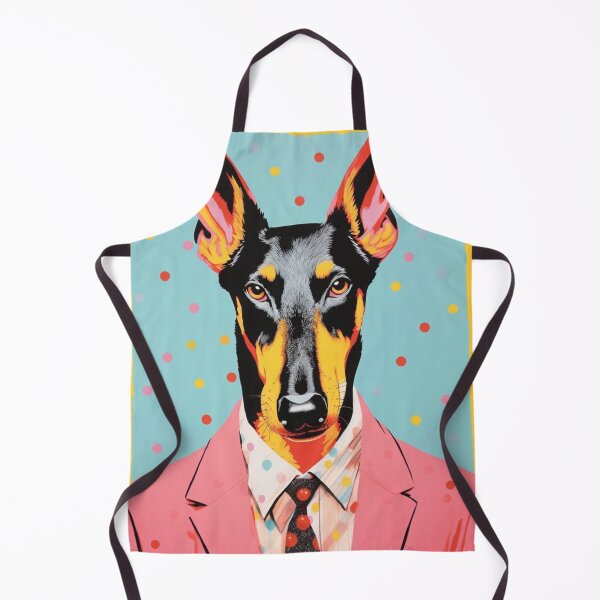 Item preview, Doberman Pinscher in a Pink Suit with Confetti designed and sold by luvandsocial.