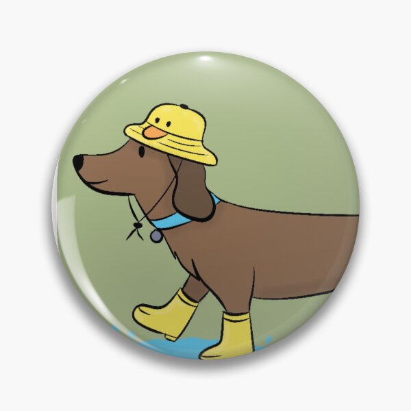 Item preview, Wiener Dog in Rain Boots  designed and sold by Lots of Doodles.