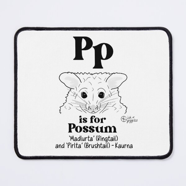 Artikelvorschau, P steht für Possum - Aussie ABCs entworfen und verkauft von Ish and Giggles.