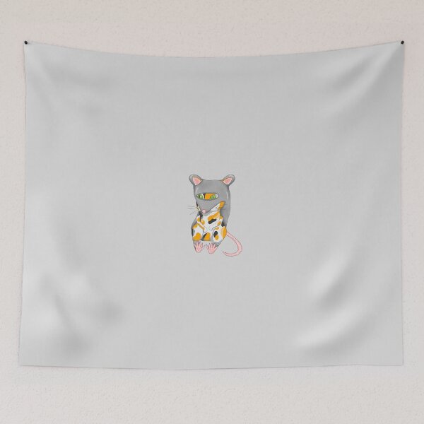 Item preview, Tricolor cat in rat disguise designed and sold by blackygoldcat.