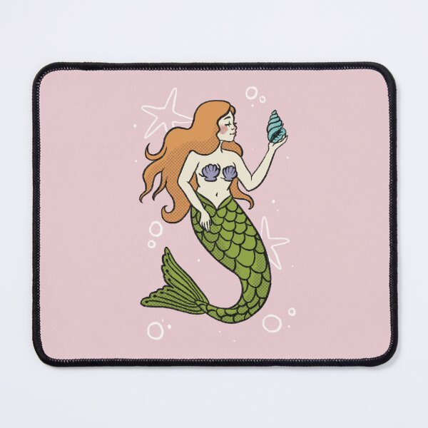 Item preview, Redhead mermaid with seashell designed and sold by crisbubastis.