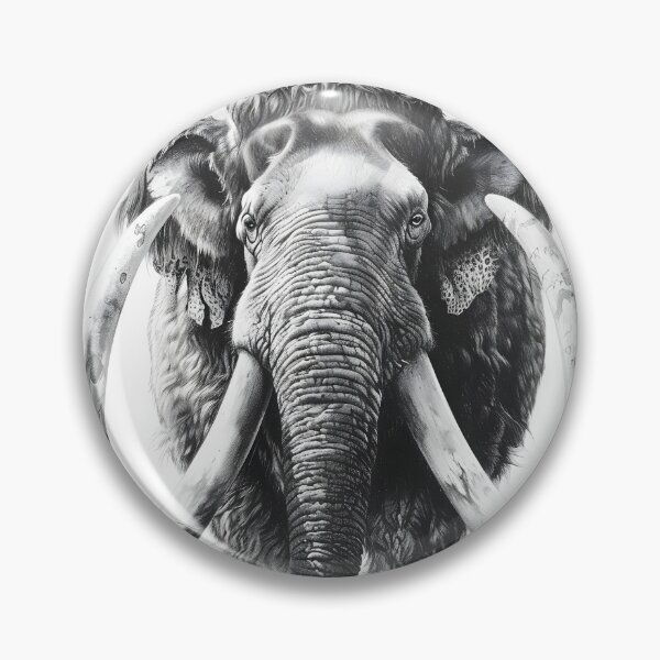 Item preview, Mammoth pencil drawing designed and sold by Pencil-Art.
