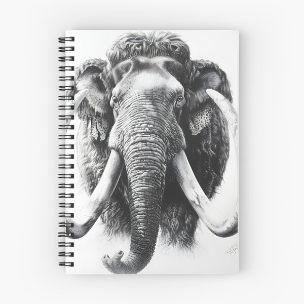 Item preview, Mammoth pencil drawing designed and sold by Pencil-Art.