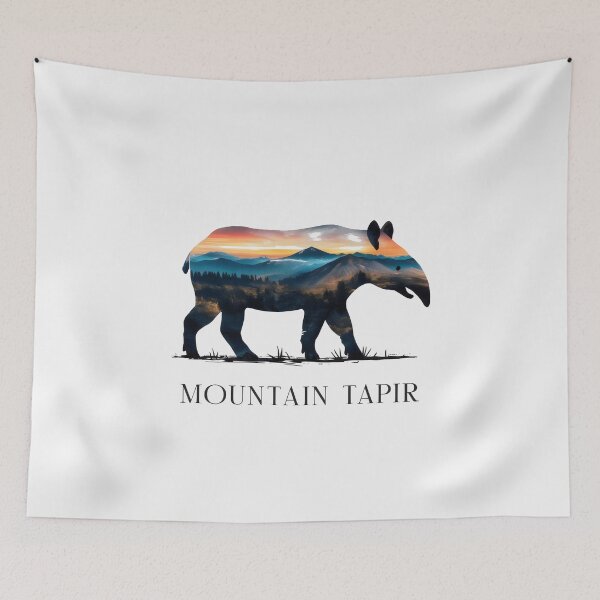 Item preview, Mountain Tapir Scenic Silhouette Design designed and sold by VoyteksDesigns.