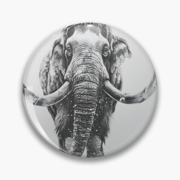 Item preview, Mammoth pencil drawing designed and sold by Pencil-Art.