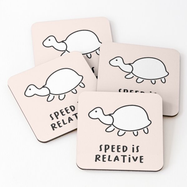 Item preview, Speed is Relative | Cute Turtle Illustration designed and sold by RM-Journey.