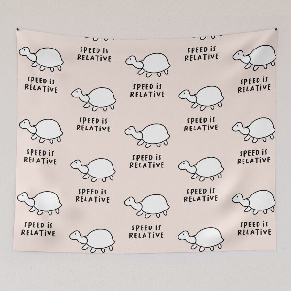 Item preview, Speed is Relative | Cute Turtle Illustration designed and sold by RM-Journey.