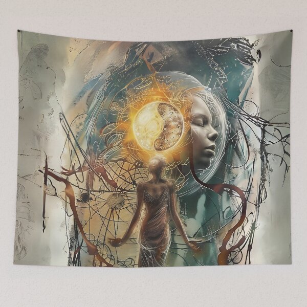 Item preview, Cosmic Wonder Abstract Art designed and sold by Obsidian Ink by Wilshire.