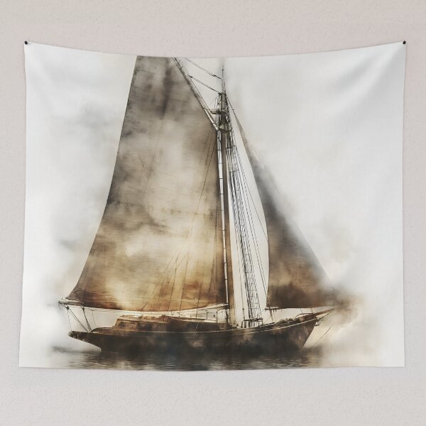 Item preview, Oil painting of old sailing boat designed and sold by ArtRenavet.