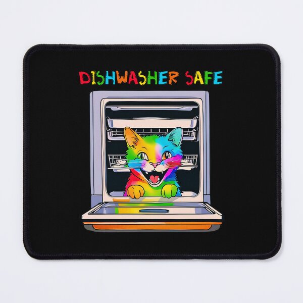 Item preview, Dishwasher Safe With Funny Cat designed and sold by LadyGoodwill.