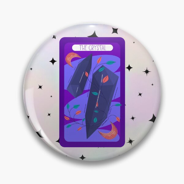 Item preview, Witchy Aesthetic Crystals Tarot Card crescent Moon designed and sold by WildWoodlandWitch.