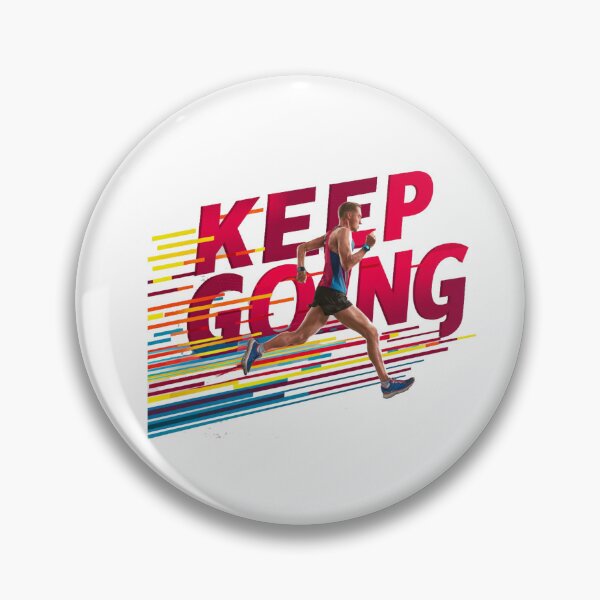 Item preview, Keep Going - Inspirational Runner with Trail designed and sold by deluxedigital1.