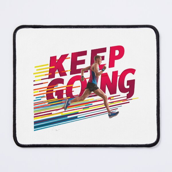 Item preview, Keep Going - Inspirational Runner with Trail designed and sold by deluxedigital1.