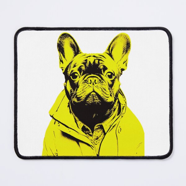 Item preview, 80's Frenchie in Florescent Windbreaker - French Bulldog designed and sold by luvandsocial.