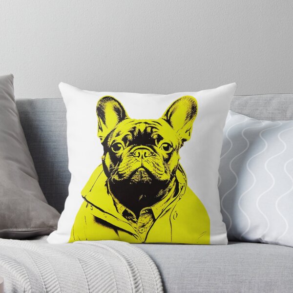 Item preview, 80's Frenchie in Florescent Windbreaker - French Bulldog designed and sold by luvandsocial.