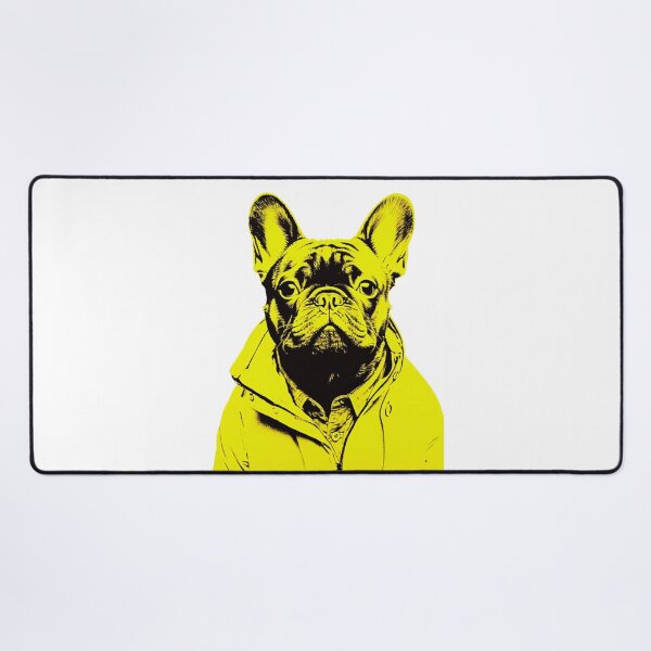 Item preview, 80's Frenchie in Florescent Windbreaker - French Bulldog designed and sold by luvandsocial.