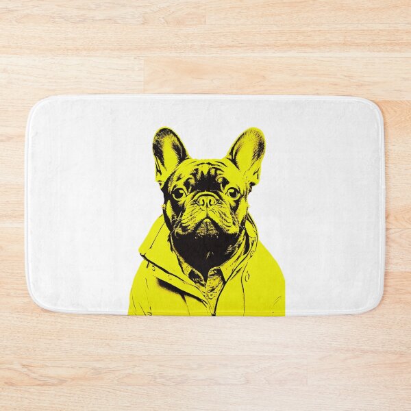 Item preview, 80's Frenchie in Florescent Windbreaker - French Bulldog designed and sold by luvandsocial.