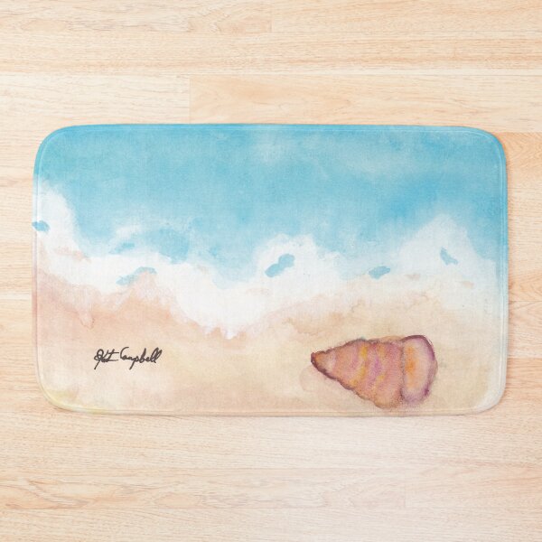 Item preview, Seashore watercolor painting with a shell designed and sold by Kristinesque.