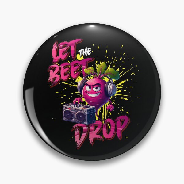 Item preview, Let the Beet Drop Funny Vegetable DJ Beetroot Cartoon designed and sold by André Botes.