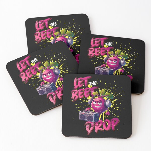 Item preview, Let the Beet Drop Funny Vegetable DJ Beetroot Cartoon designed and sold by André Botes.