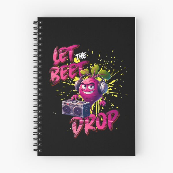 Item preview, Let the Beet Drop Funny Vegetable DJ Beetroot Cartoon designed and sold by André Botes.