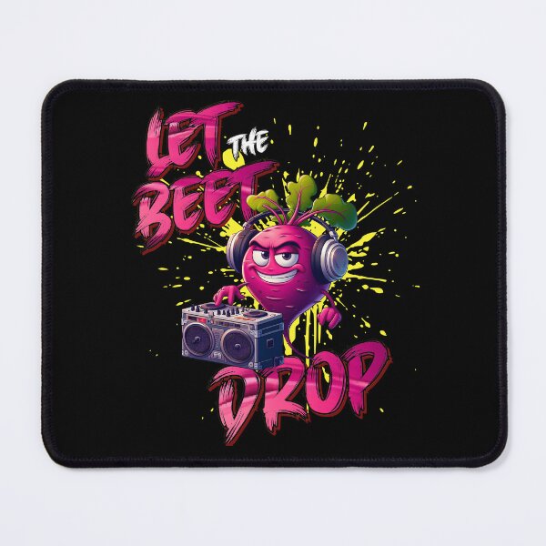 Item preview, Let the Beet Drop Funny Vegetable DJ Beetroot Cartoon designed and sold by André Botes.