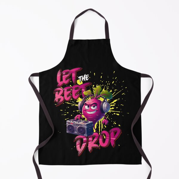 Item preview, Let the Beet Drop Funny Vegetable DJ Beetroot Cartoon designed and sold by André Botes.