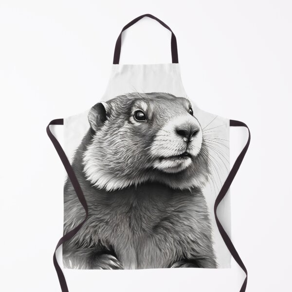 Item preview, Black and white beaver pencil drawing designed and sold by Pencil-Art.