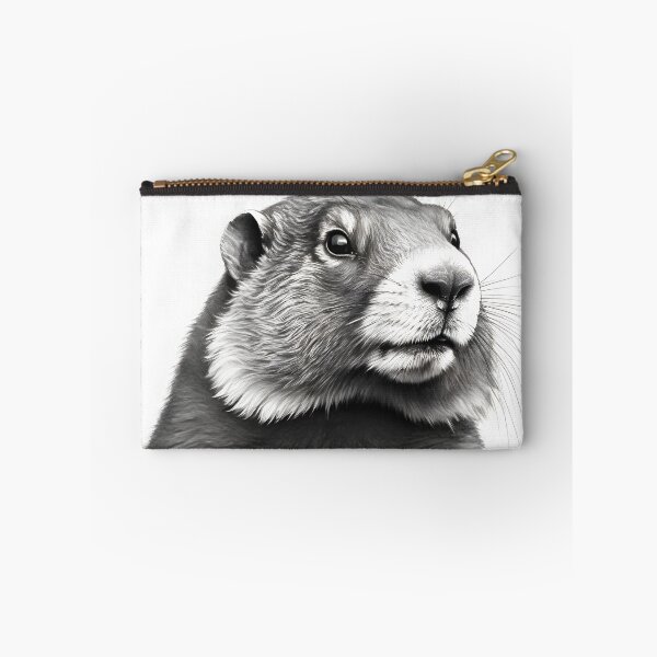 Artikelvorschau, Schwarz-weiße Biber-Bleistiftzeichnung entworfen und verkauft von Pencil-Art.