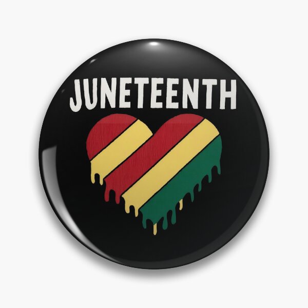 Item preview, junteenth , heart red, yellow and green  designed and sold by venavar.