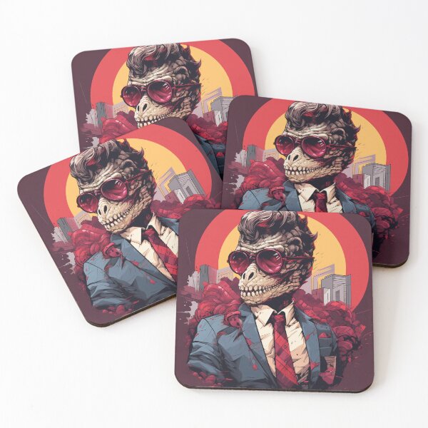 Item preview, Dinosaur In A Suit Wearing Red Sunglasses designed and sold by ZGigerBarker.