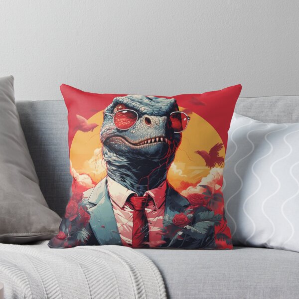 Item preview, Dinosaur In A Suit With Tie Wearing Red Sunglasses designed and sold by ZGigerBarker.