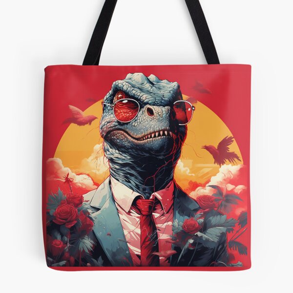 Item preview, Dinosaur In A Suit With Tie Wearing Red Sunglasses designed and sold by ZGigerBarker.