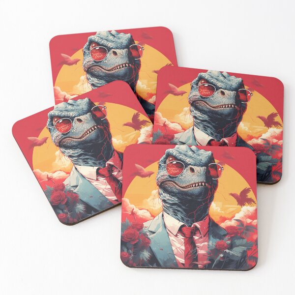 Item preview, Dinosaur In A Suit With Tie Wearing Red Sunglasses designed and sold by ZGigerBarker.