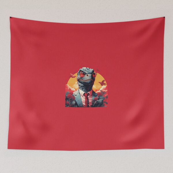 Item preview, Dinosaur In A Suit With Tie Wearing Red Sunglasses designed and sold by ZGigerBarker.