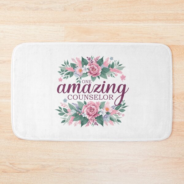 Item preview, One Amazing Counselor - Floral Design designed and sold by TeesYouWant.