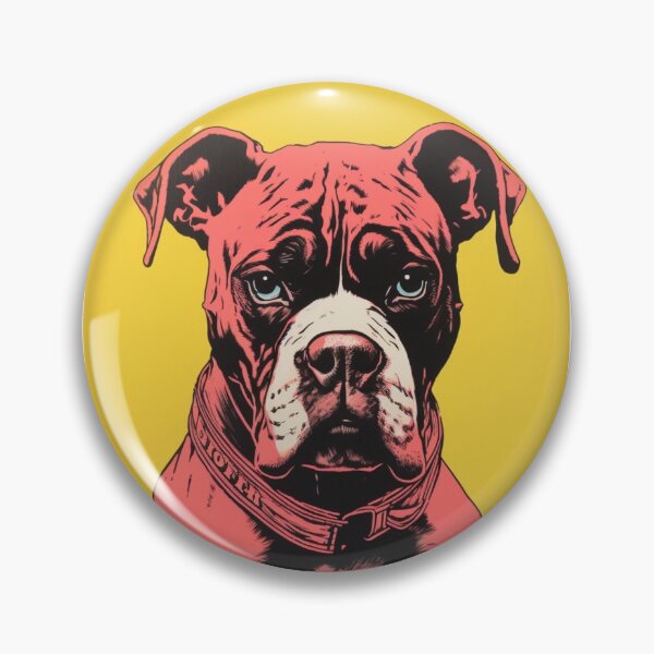 Item preview, Rescue Boxer Dog with Blue Eyes designed and sold by luvandsocial.