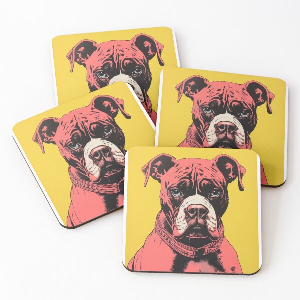 Item preview, Rescue Boxer Dog with Blue Eyes designed and sold by luvandsocial.