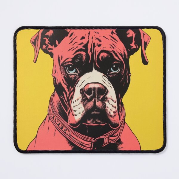 Item preview, Rescue Boxer Dog with Blue Eyes designed and sold by luvandsocial.