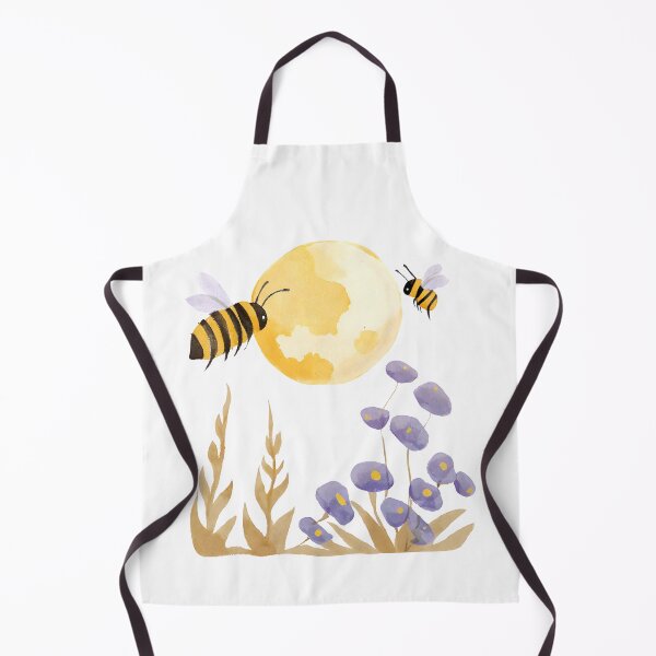 Item preview, Watercolor Moonlit Bee Garden designed and sold by Petalette.