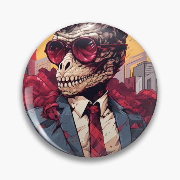 Item preview, Dinosaur In A Suit Wearing Red Sunglasses designed and sold by ZGigerBarker.