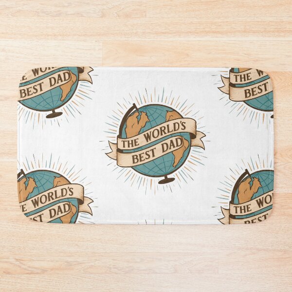 Item preview, The World's Best Dad - Heartwarming Father's Day Illustration designed and sold by HahaHandlesHub.