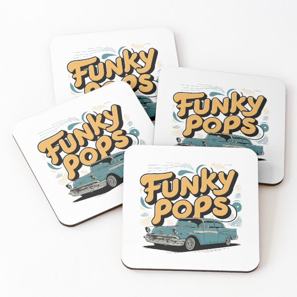 Item preview, Funky Pops - Retro Car Culture Father's Day Art designed and sold by HahaHandlesHub.