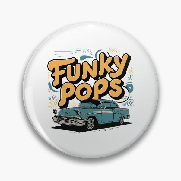 Item preview, Funky Pops - Retro Car Culture Father's Day Art designed and sold by HahaHandlesHub.