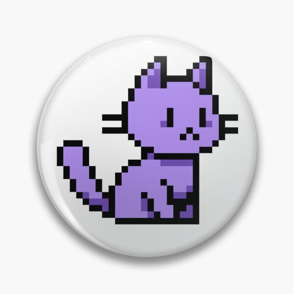 Item preview, Purple Pixel Cat  designed and sold by Emma Sangorska.