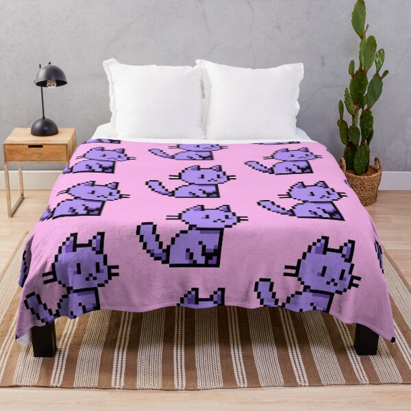 Item preview, Purple Pixel Cat  designed and sold by Emma Sangorska.