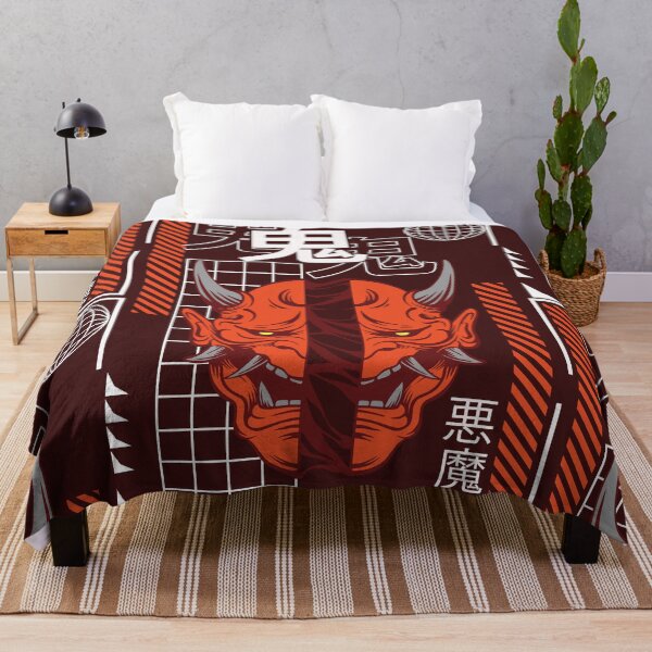 Item preview, Oni Japanese Demon Mask Streetwear Urban Design Japan Neotraditional Culture designed and sold by Margival.